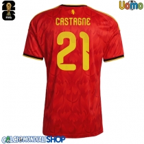 Maglie da calcio Belgio Timothy Castagne #21 Prima Maglia Mondiali 2026  Manica Corta